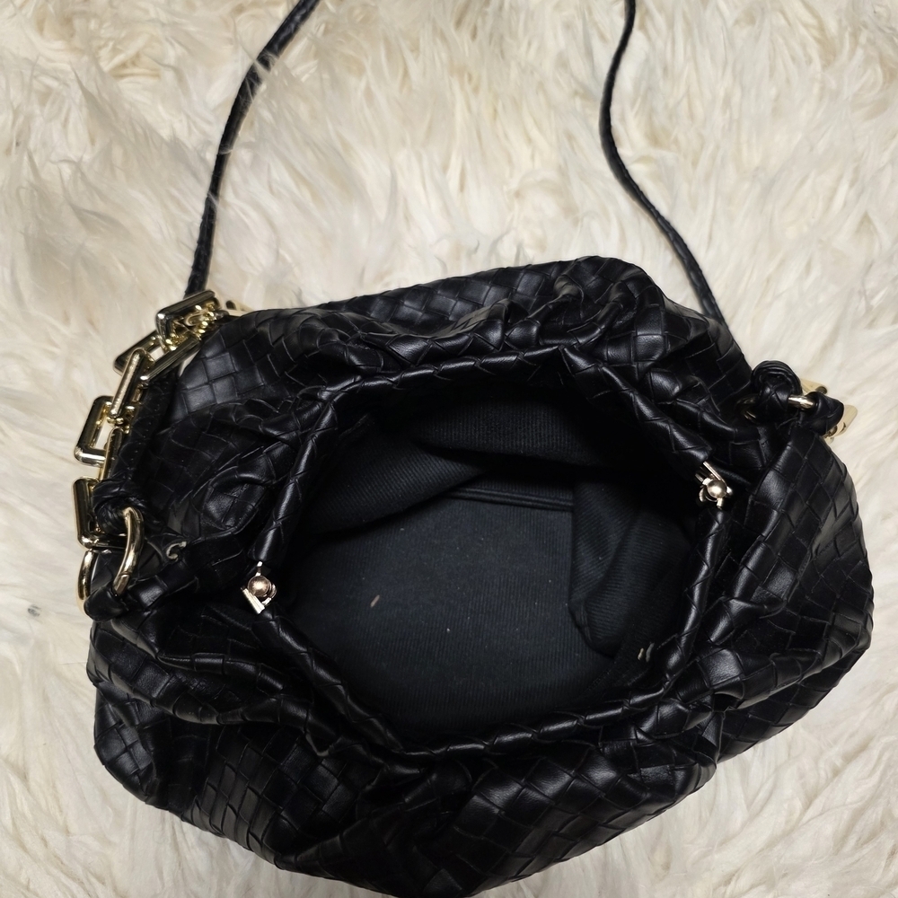 Elegant Black Woven Women's Bag